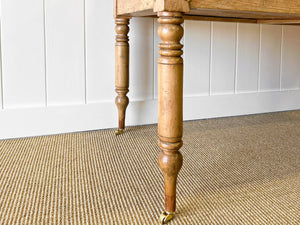 A Good English Pine (almost) 6ft Dining Table c1890