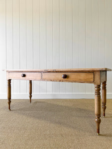 A Good English Pine (almost) 6ft Dining Table c1890