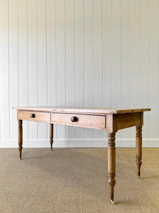 A Good English Pine (almost) 6ft Dining Table c1890