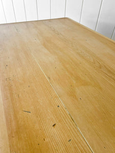A Good English Pine (almost) 6ft Dining Table c1890