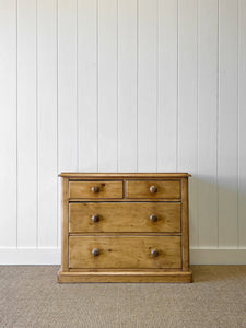 An English Pine Chest of Drawers Dresser c1890