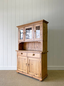 A 19th Century English Pine Glazed Kitchen Cupboard