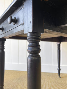 An English Mahogany Ebonzied Pembroke Table c1870