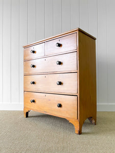A Very Good English Georgian Pine Chest of Drawers Dresser c1800