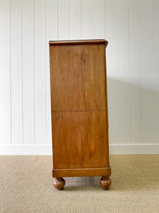 An Antique English Pine Chest of Drawers Dresser c1890