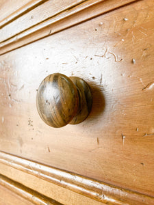 An Antique English Pine Chest of Drawers Dresser c1890