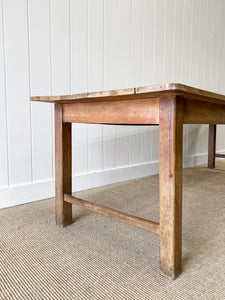 An English 9ft  Early 19th Century Country Oak or Elm Dining Harvest Table