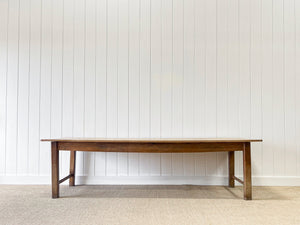 An English 9ft  Early 19th Century Country Oak or Elm Dining Harvest Table