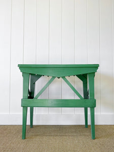 An Old Cottage Green Painted Side Table