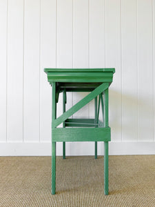 An Old Cottage Green Painted Side Table