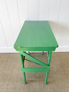 An Old Cottage Green Painted Side Table