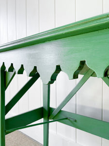 An Old Cottage Green Painted Side Table