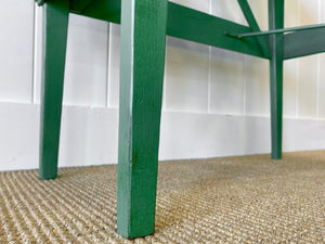 An Old Cottage Green Painted Side Table