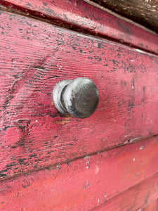 An Early 19th Century Pine Irish Dresser or Cupboard Good Paint