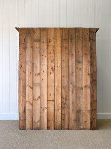 An Early 19th Century Pine Irish Dresser or Cupboard Good Paint
