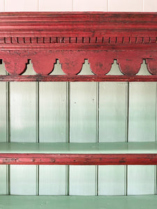 An Early 19th Century Pine Irish Dresser or Cupboard Good Paint