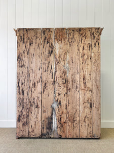 An Early 19th Century Pine Irish Dresser or Cupboard with Wooden Knobs