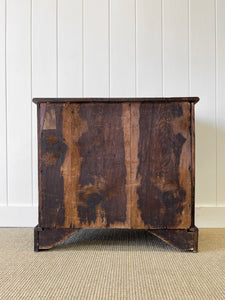 An Early 19th Century English Country Made Mahogany Cottage Chest of Drawers Dresser