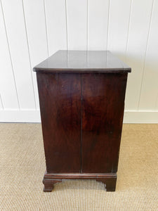 An Early 19th Century English Country Made Mahogany Cottage Chest of Drawers Dresser