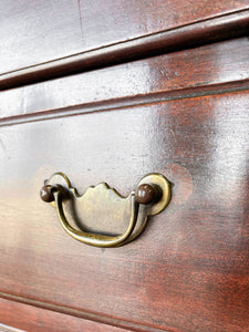 An Early 19th Century English Country Made Mahogany Cottage Chest of Drawers Dresser