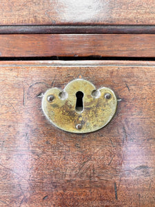 An Early 19th Century English Country Made Mahogany Cottage Chest of Drawers Dresser