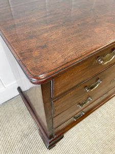 An Early 19th Century English Country Made Mahogany Cottage Chest of Drawers Dresser