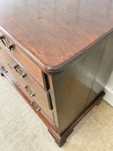 An Early 19th Century English Country Made Mahogany Cottage Chest of Drawers Dresser