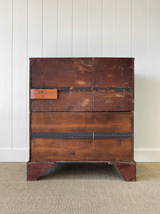 An English Ebonized Georgian Mahogany Chest of Drawers Dresser c1800