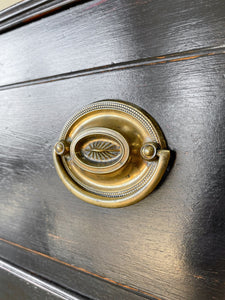 An English Ebonized Georgian Mahogany Chest of Drawers Dresser c1800