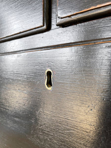 An English Ebonized Georgian Mahogany Chest of Drawers Dresser c1800