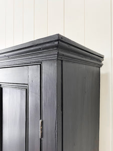 An Ebonized Housekeepers Cupboard Cabinet c1890