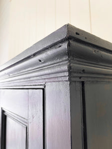 An Ebonized Housekeepers Cupboard Cabinet c1890