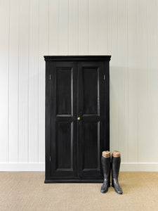 An Ebonized Housekeepers Cupboard Cabinet c1890