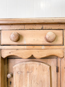 A Light Pine Antique English Sideboard c1890