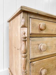 A Light Pine Antique English Sideboard c1890