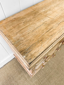 A Light Pine Antique English Sideboard c1890