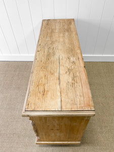 A Light Pine Antique English Sideboard c1890