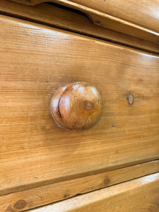 A Pine Antique English Sideboard c1890
