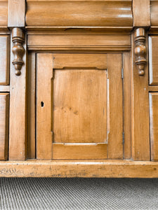 A Pine Antique English Sideboard c1890