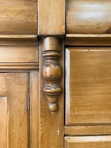 A Pine Antique English Sideboard c1890