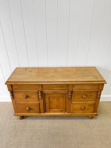 A Pine Antique English Sideboard c1890