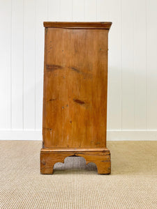 An Early 19th Century English Chest of Drawers/Dresser on Bracket Feet