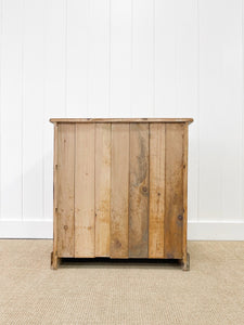 An Antique English Pine Chest of Drawers Dresser c1890