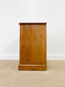 An Antique English Pine Chest of Drawers Dresser c1890