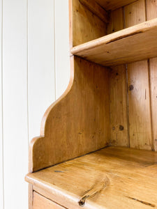A 19th Century English Pine Bookcase Cupboard or Hutch