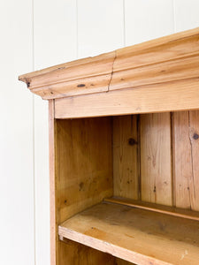 A 19th Century English Pine Bookcase Cupboard or Hutch