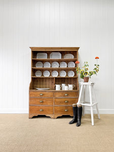A 19th Century English Pine Bookcase Cupboard or Hutch