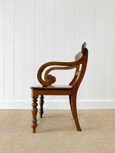 An English Mahogany Occasional Chair