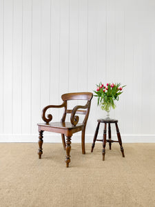 An English Mahogany Occasional Chair