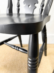 A Pair of 2 Vintage Fiddleback Chairs